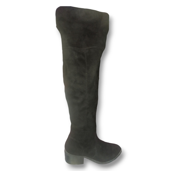 EXPRESS Over The Knee Faux Suede Boots - Black | Size 7 - Picture 10 of 16